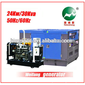 30KVA Weifang generador accionado por Weifang D 4100